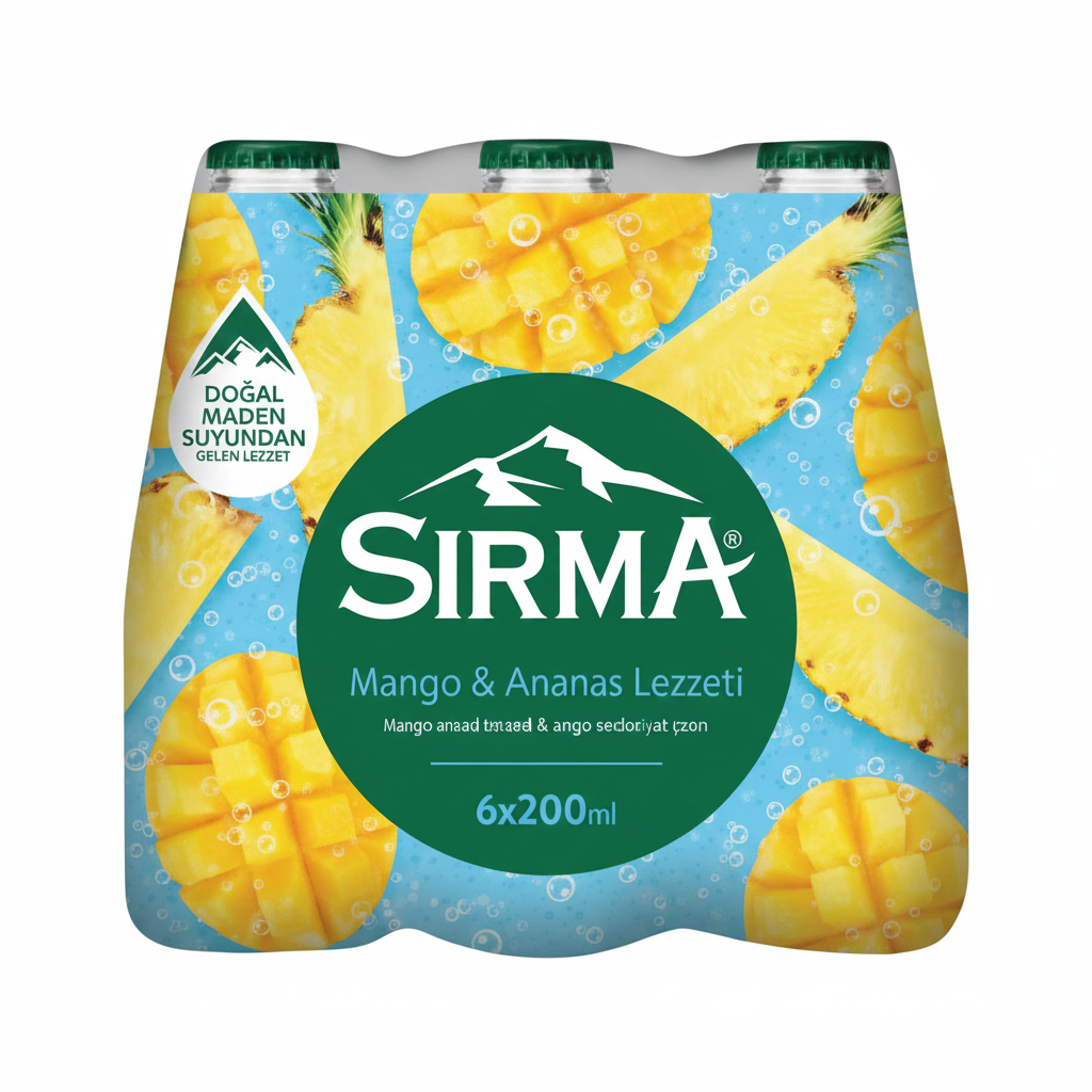 SIRMA ANANAS MANGO SODA 200 ML x6